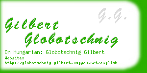 gilbert globotschnig business card
